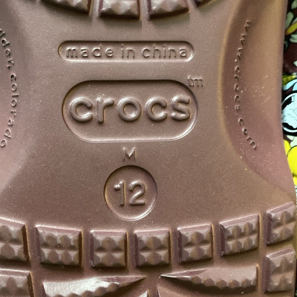 CROCS classic retro floral clog in burgundy multicolored‎ floral - Picture 6 of 7